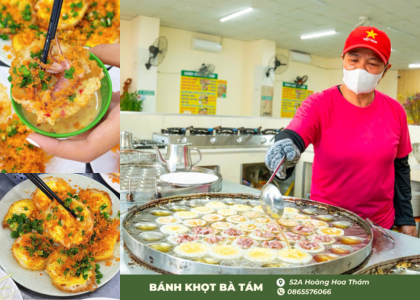 Quán bánh khọt ngon Hoàng Hoa Thám | Bánh Khọt Bà Tám Vũng Tàu